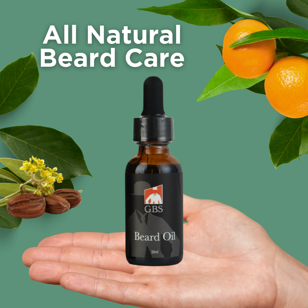 GBS BEARD OIL WITH JOJOBA + GRAPESEED OIL