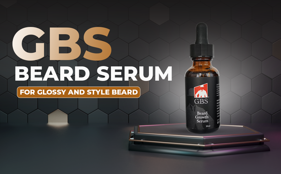 Men's Beard Natural Hair Growth Serum with Biotin 1 oz